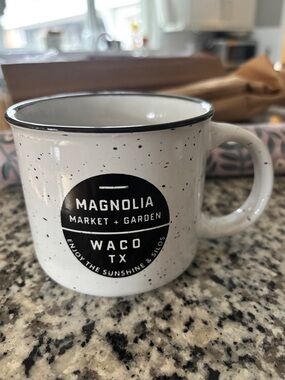 Magnolia Home White Camp Mug